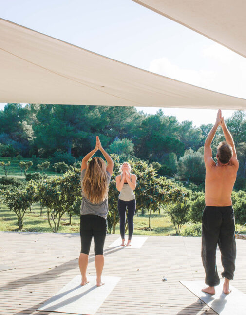 Yoga session at My Island Retreat