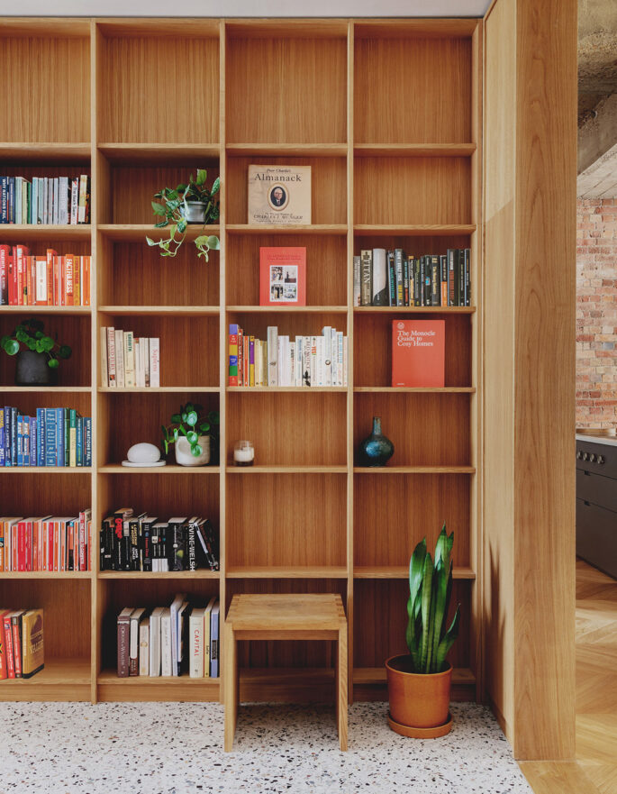 Bookcase at St John Street by Emil Eve Architects