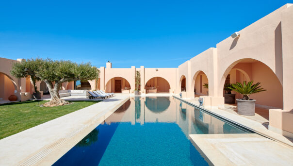 View of swimming pool at Moroccan Ibizan Villa - Domus Nova