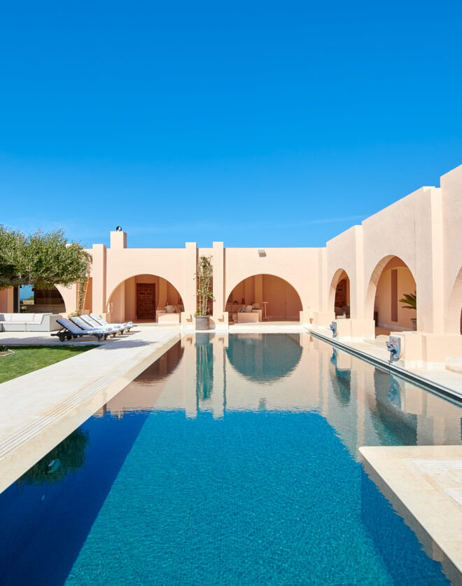 Vista de la piscina de la Villa Ibicenca Marroquí - Domus Nova